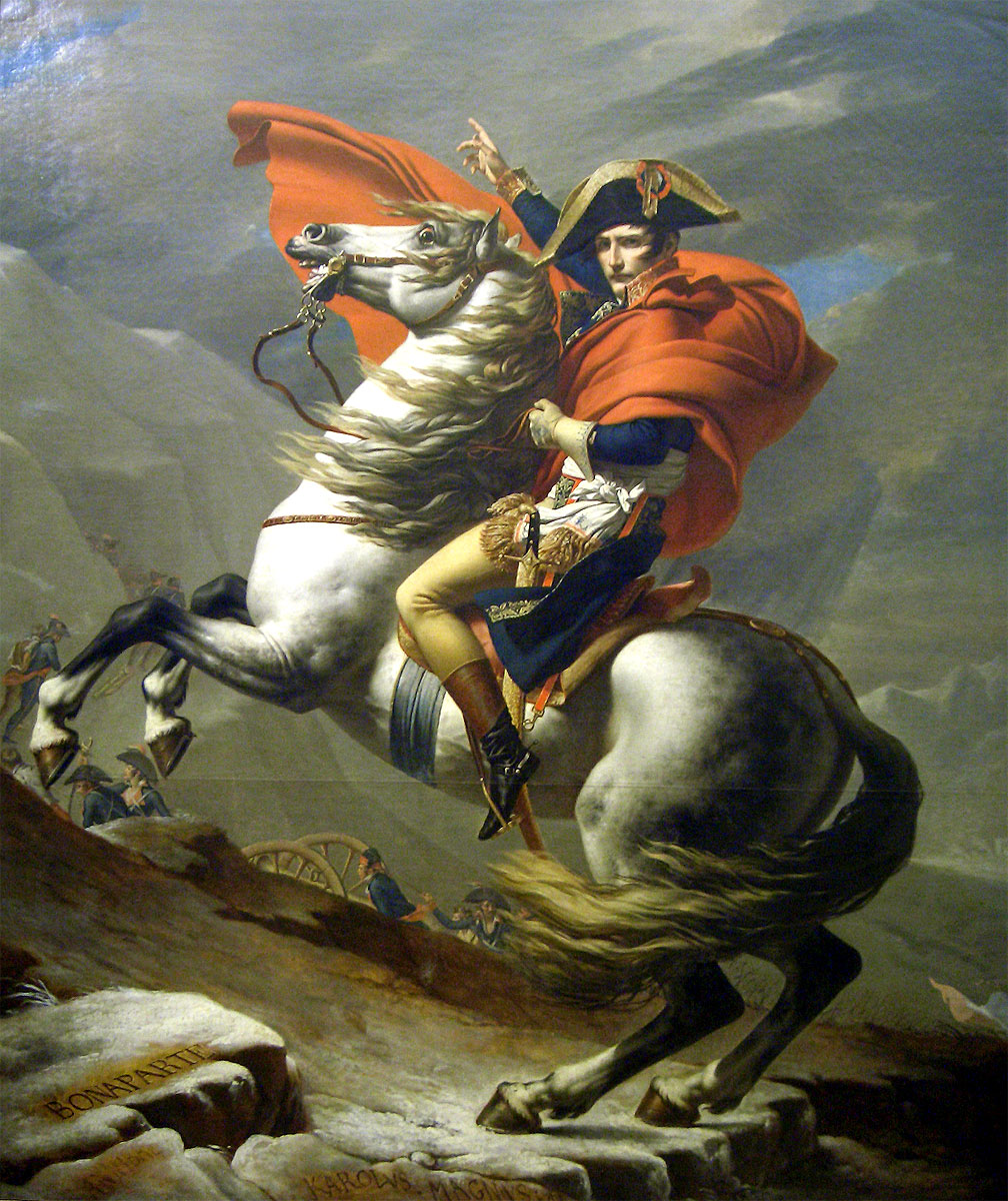 Наполеон на перевале Сен-Бернар 20 мая 1800 г. Жак-Луи Давид