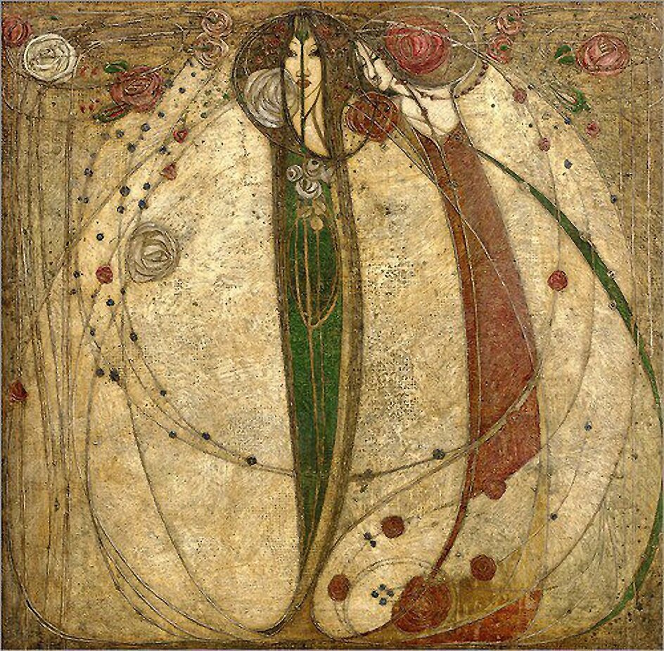 Сердце Розы (The Heart of the Rose) 1902г. работа Маргарет Макдональд Макинтош (Margaret Macdonald Mackintosh)
